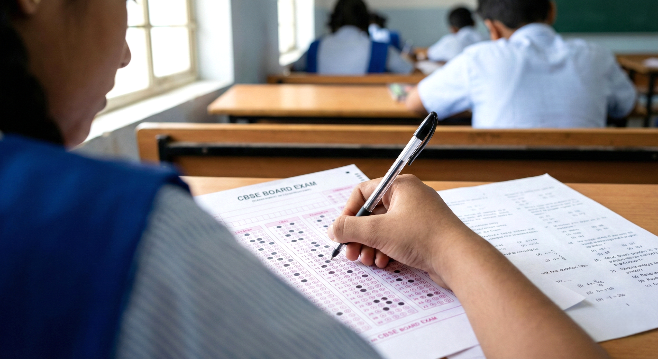 UP Board Class 10 Exam 2026 students study under tension