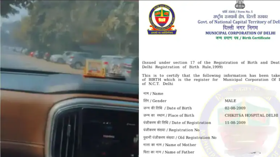 Delhi Dwarka Scorpio Accident Birth Certificate Proof