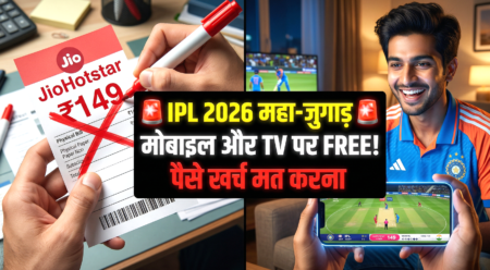 IPL Free me kaise dekhe: JioHotstar के ₹149 बचाएं! मोबाइल और TV पर FREE में मैच देखने के 3 असली जुगाड़ 🚨 IPL Free me kaise dekhe