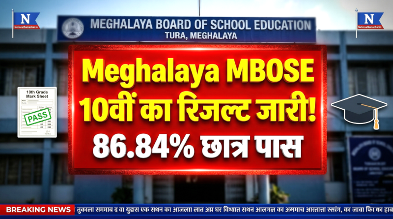 Meghalaya MBOSE SSLC Result 2026 Out