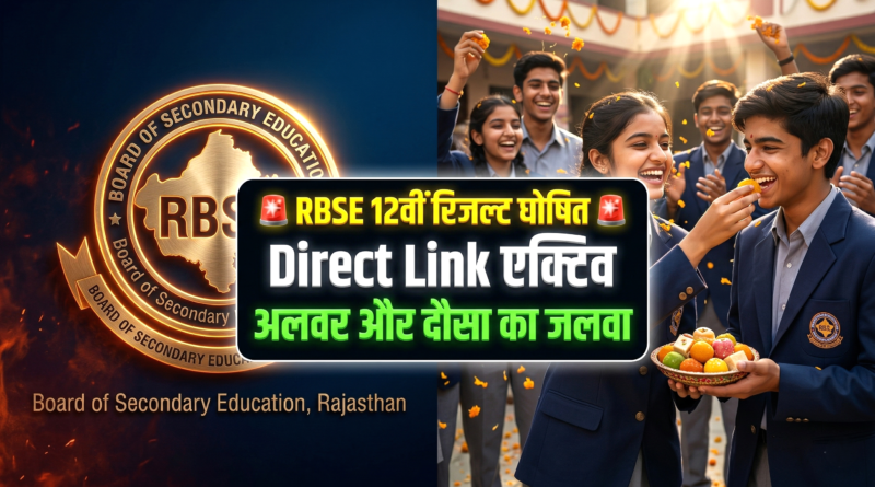 RBSE 12th Result 2026