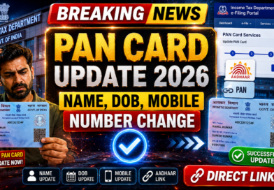PAN Card Correction Online 2026