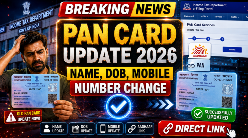 PAN Card Correction Online 2026